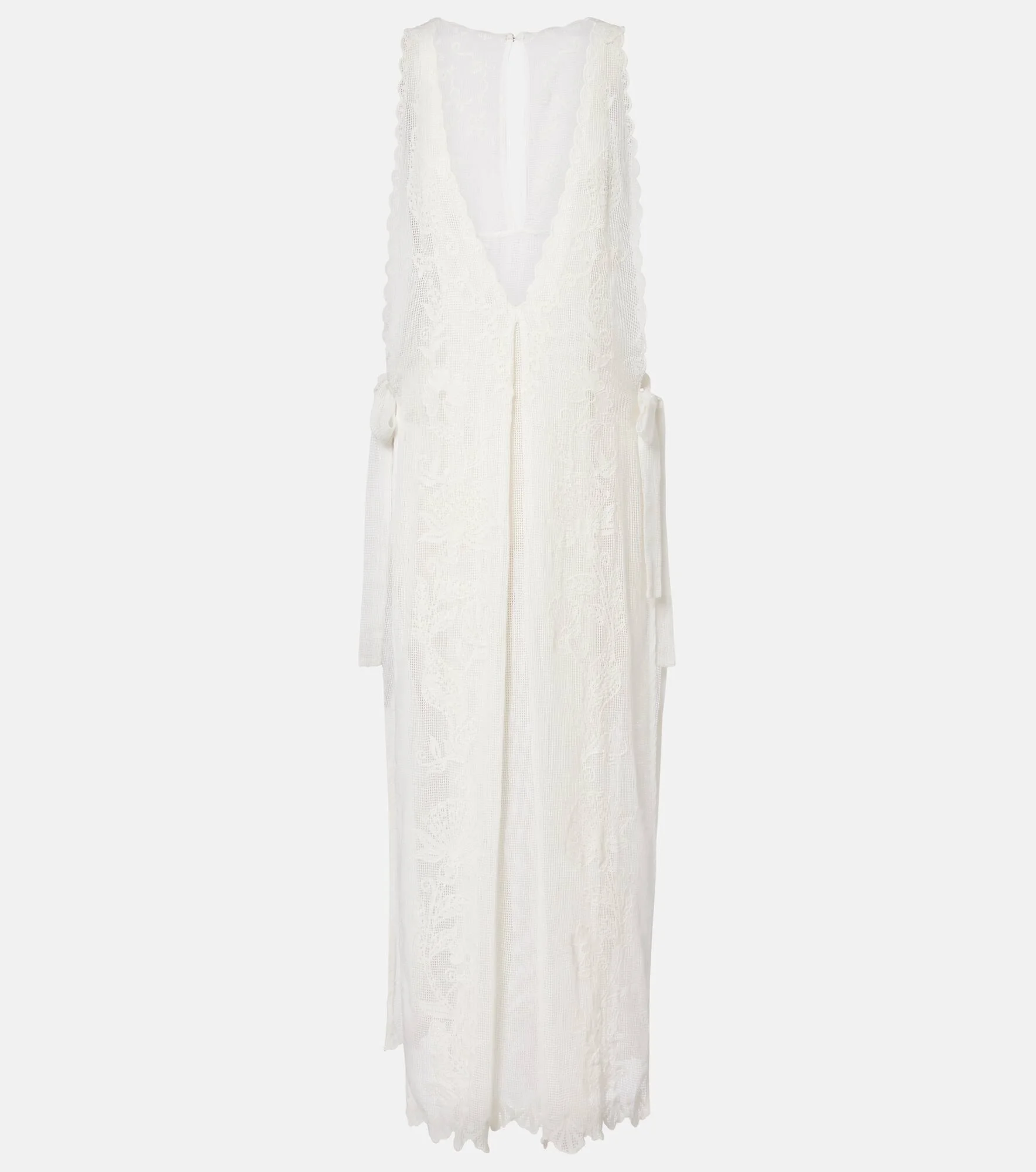 floral-embroidered dress - 1