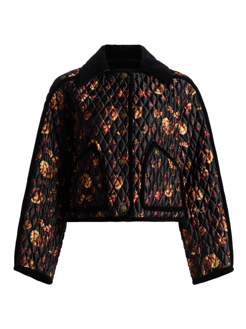 Women's Floriston Floral Quilted Jacket - Crimson Red 1