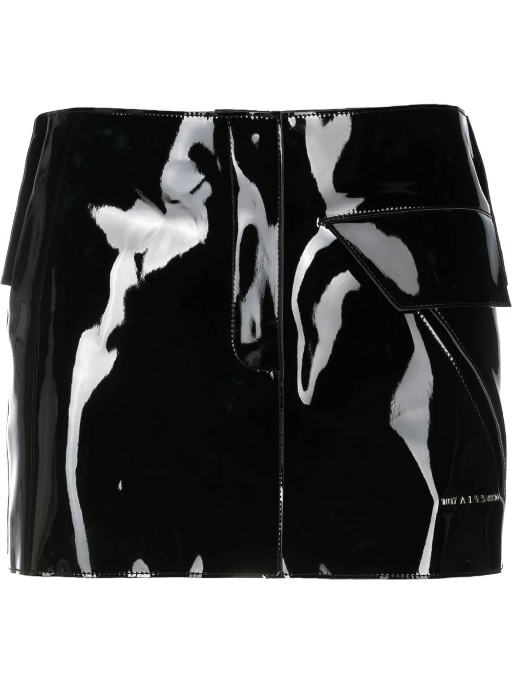 embossed-logo mini skirt - 1