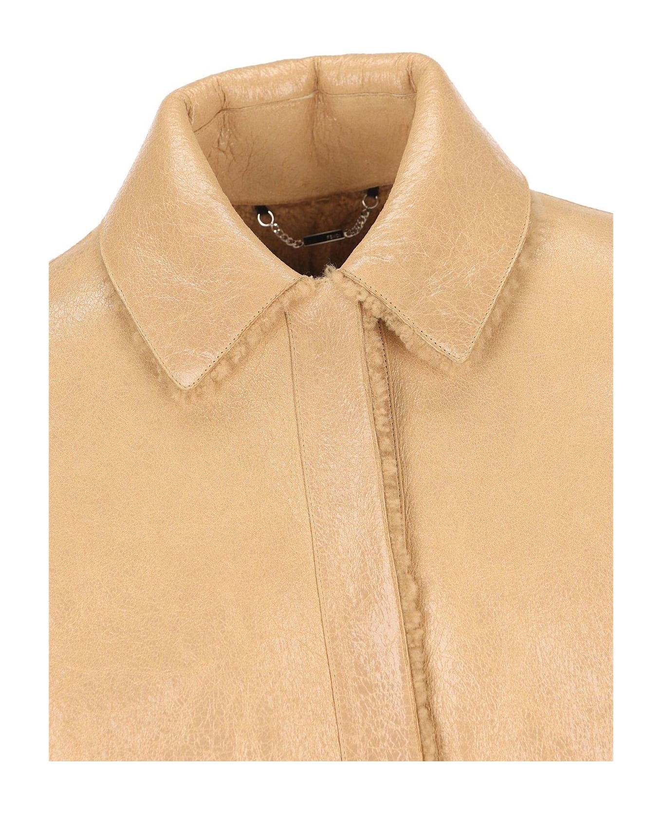 Collared Long Coat - 3