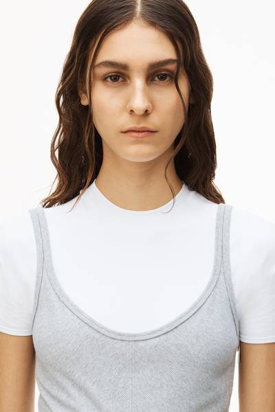 Alexander Wang LOGO ELASTIC DRESS IN RIBBED JERSEY outlook