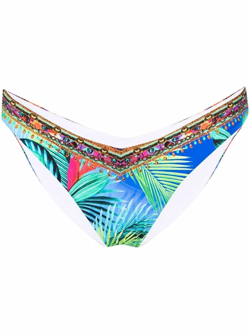 Whats Your Vice-print bikini bottoms - 1