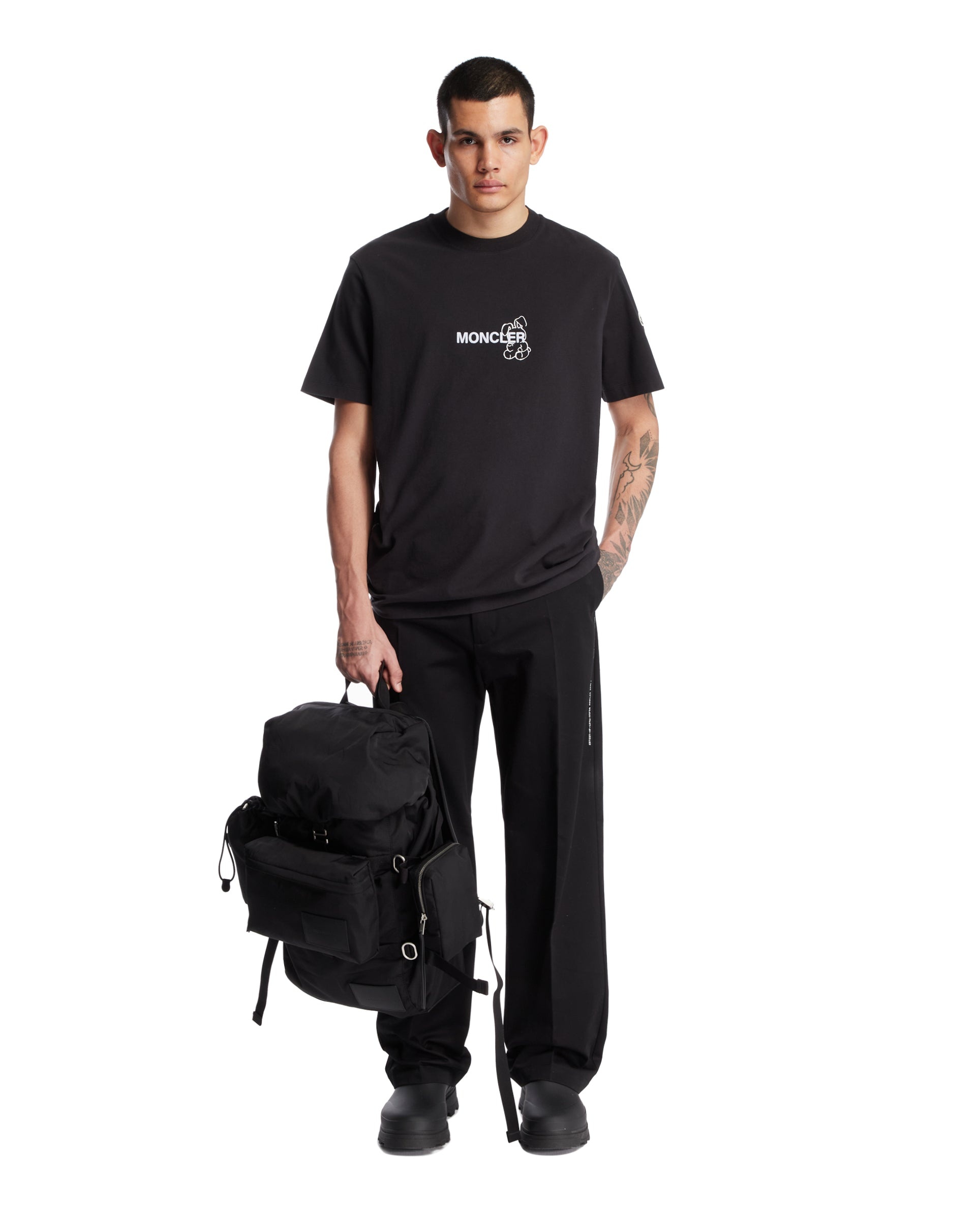Moncler Genius x FRGMT Black Cotton T-Shirt - 2