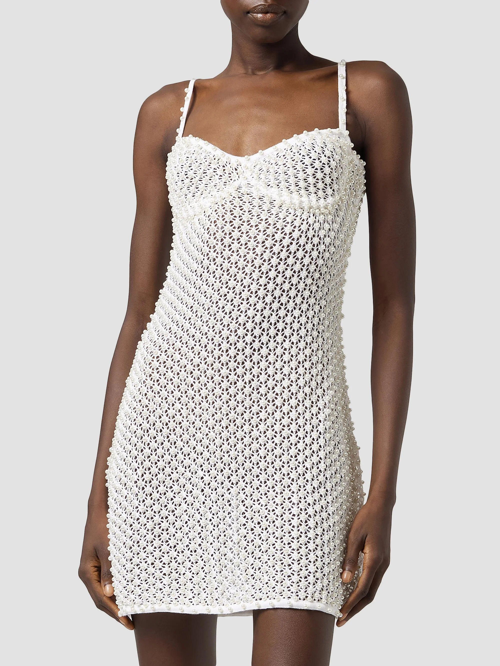 Women's Act II: The Fall Of Icarus Abito Crochet Cotton Minidress - White - 1