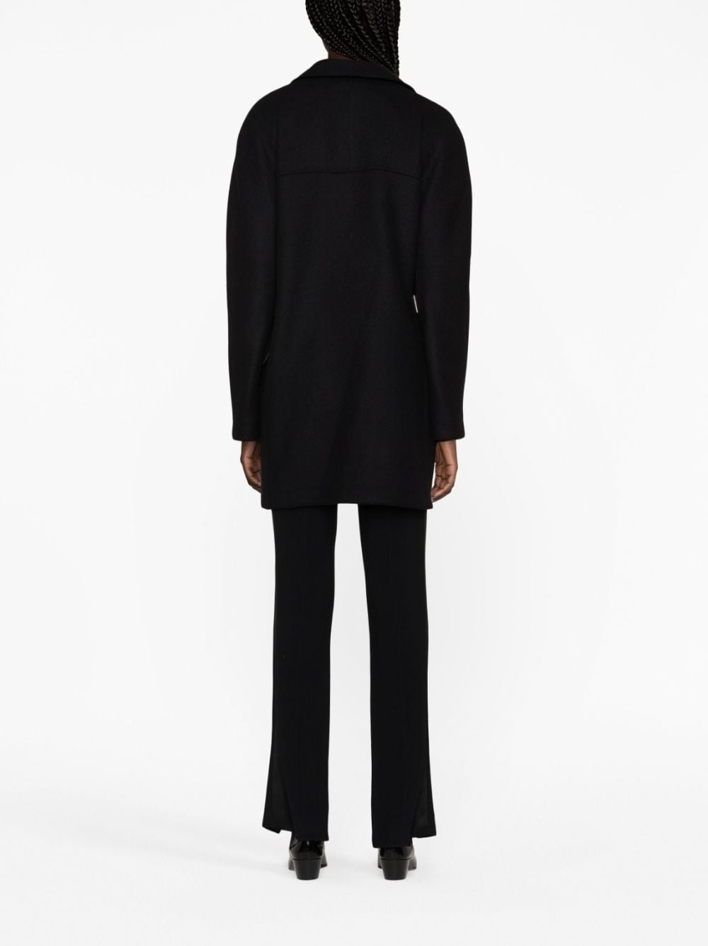 double-breasted wool coat - 4