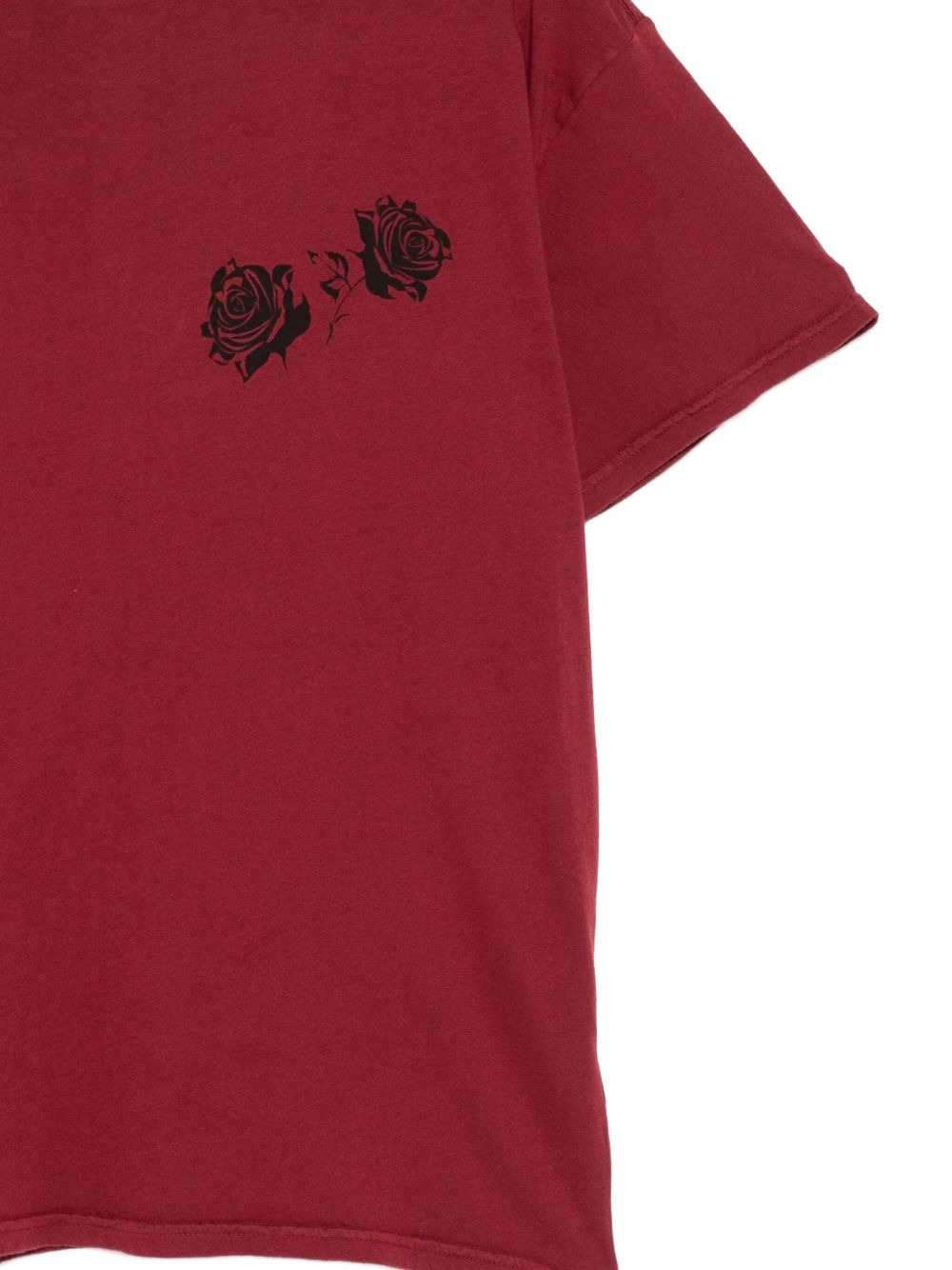 rose-print T-shirt - 3