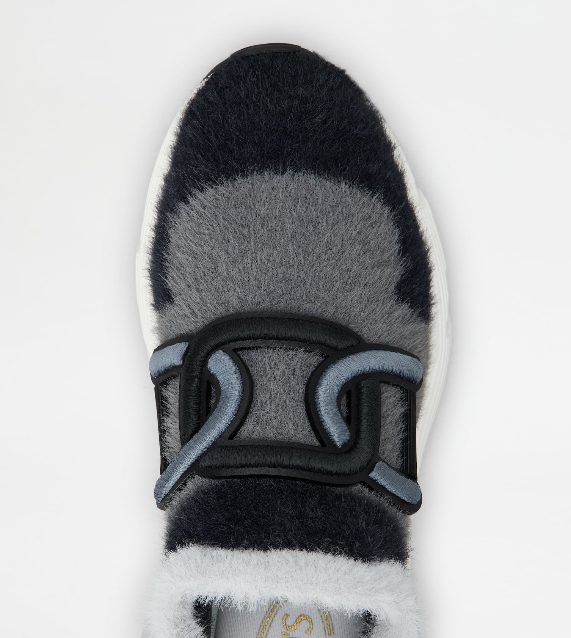 KATE SLIP-ON SNEAKERS IN FABRIC - GREY, BLACK - 4