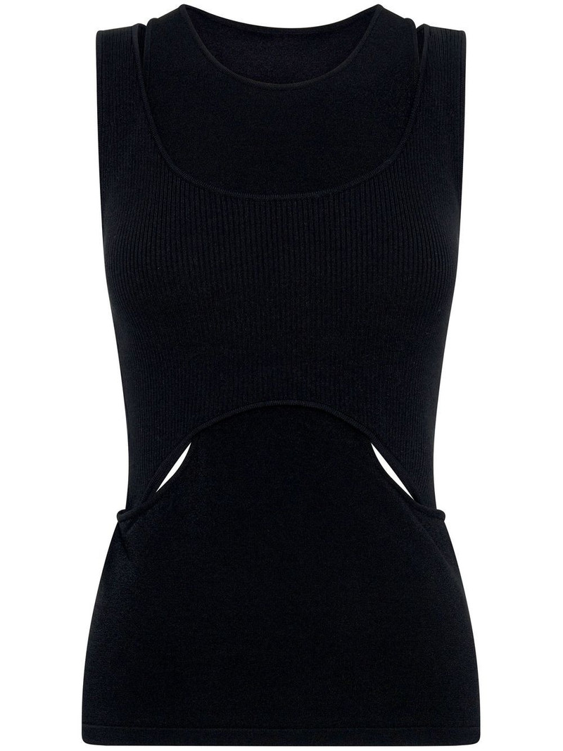 Interlink cut-out tank top 1