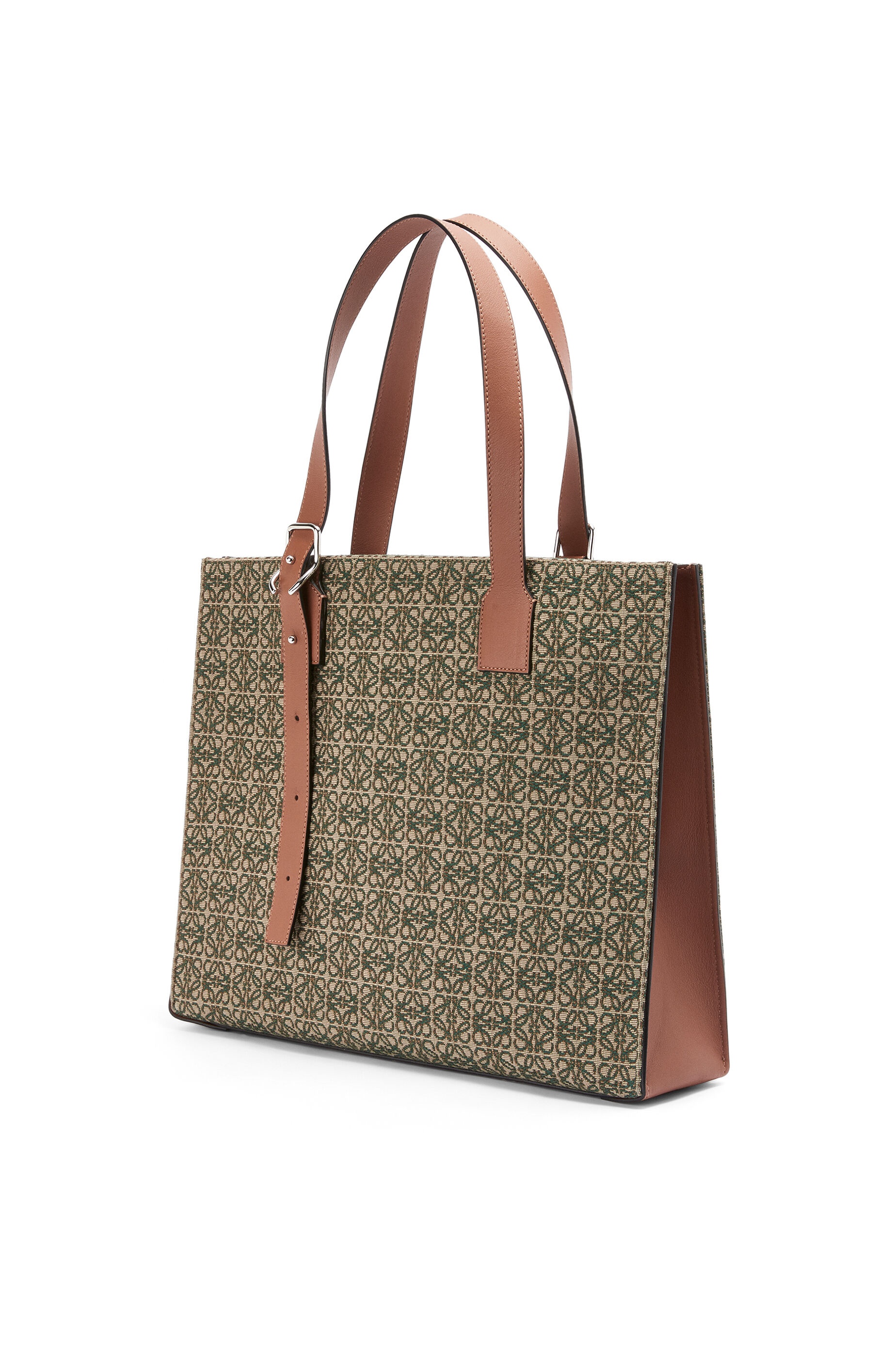 Buckle Horizontal tote in Anagram jacquard and calfskin - 3