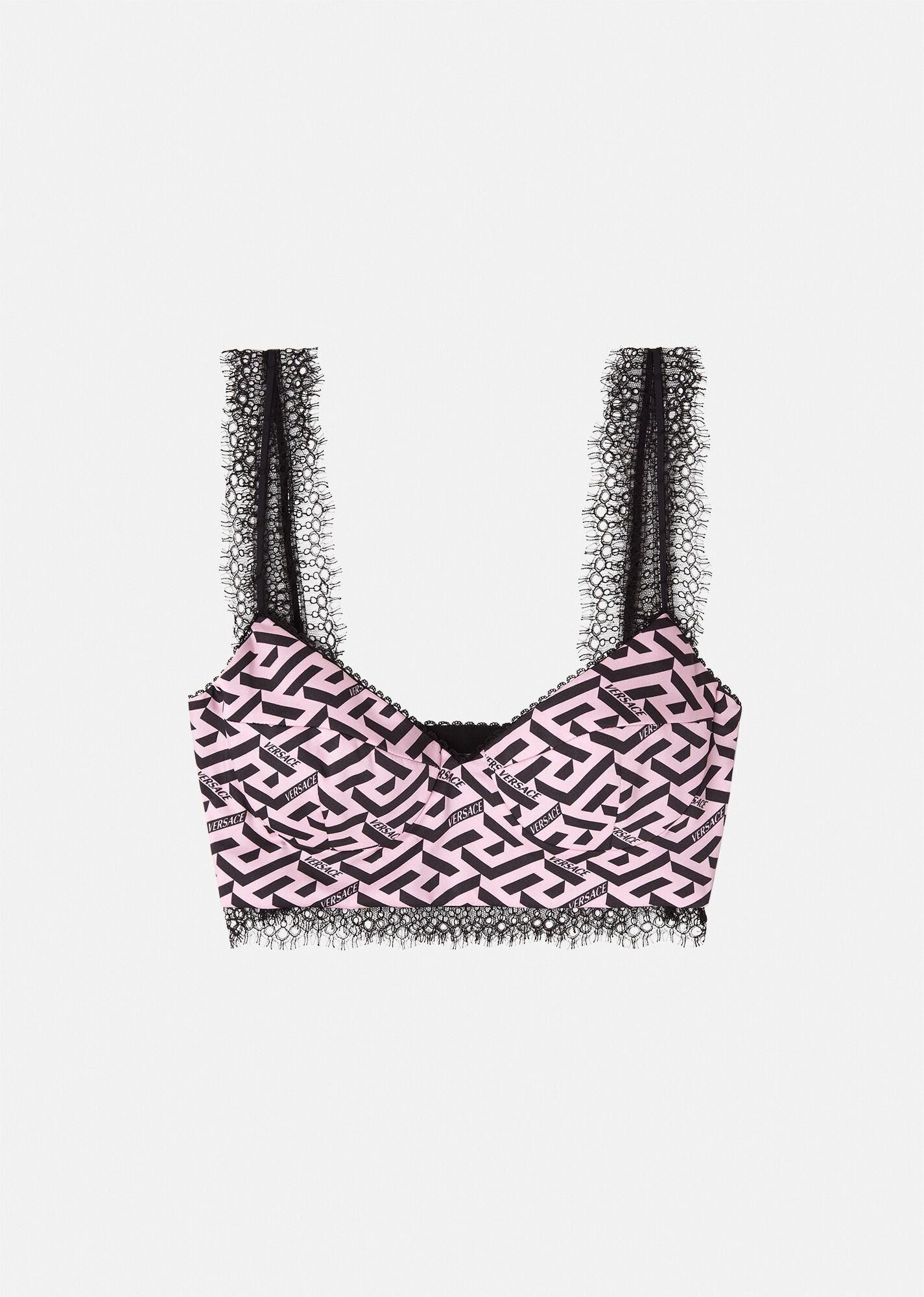 La Greca Silk Bralette - 1
