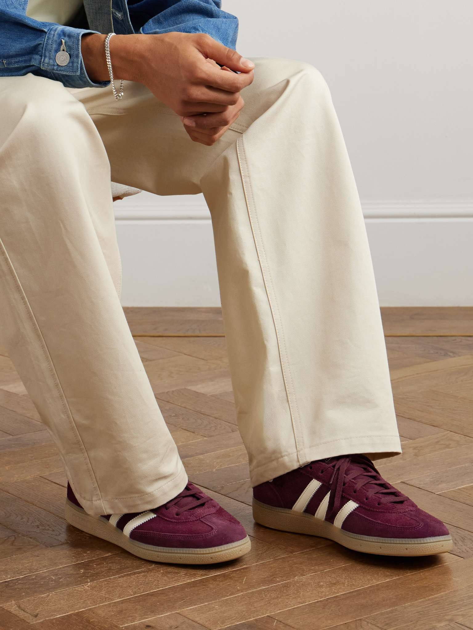 Handball Spezial Leather-Trimmed Suede Sneakers - 2