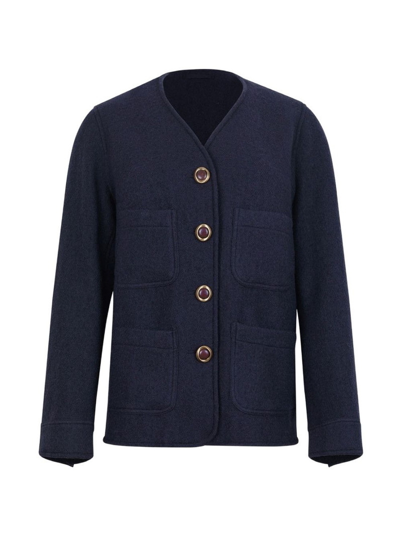 buttoned patch-pocket jacket 1