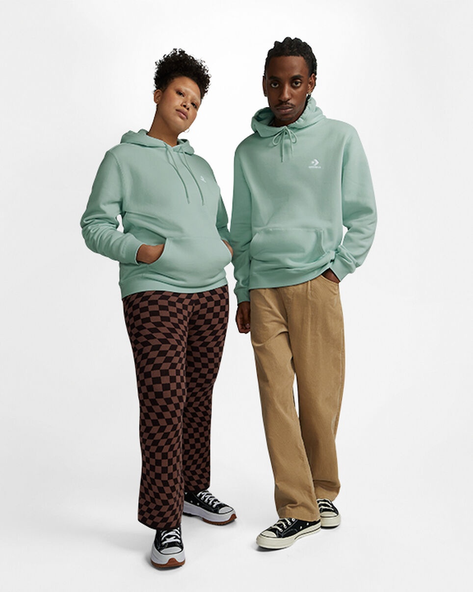 Converse Go-To Embroidered Star Chevron Standard-Fit Fleece Hoodie - 3