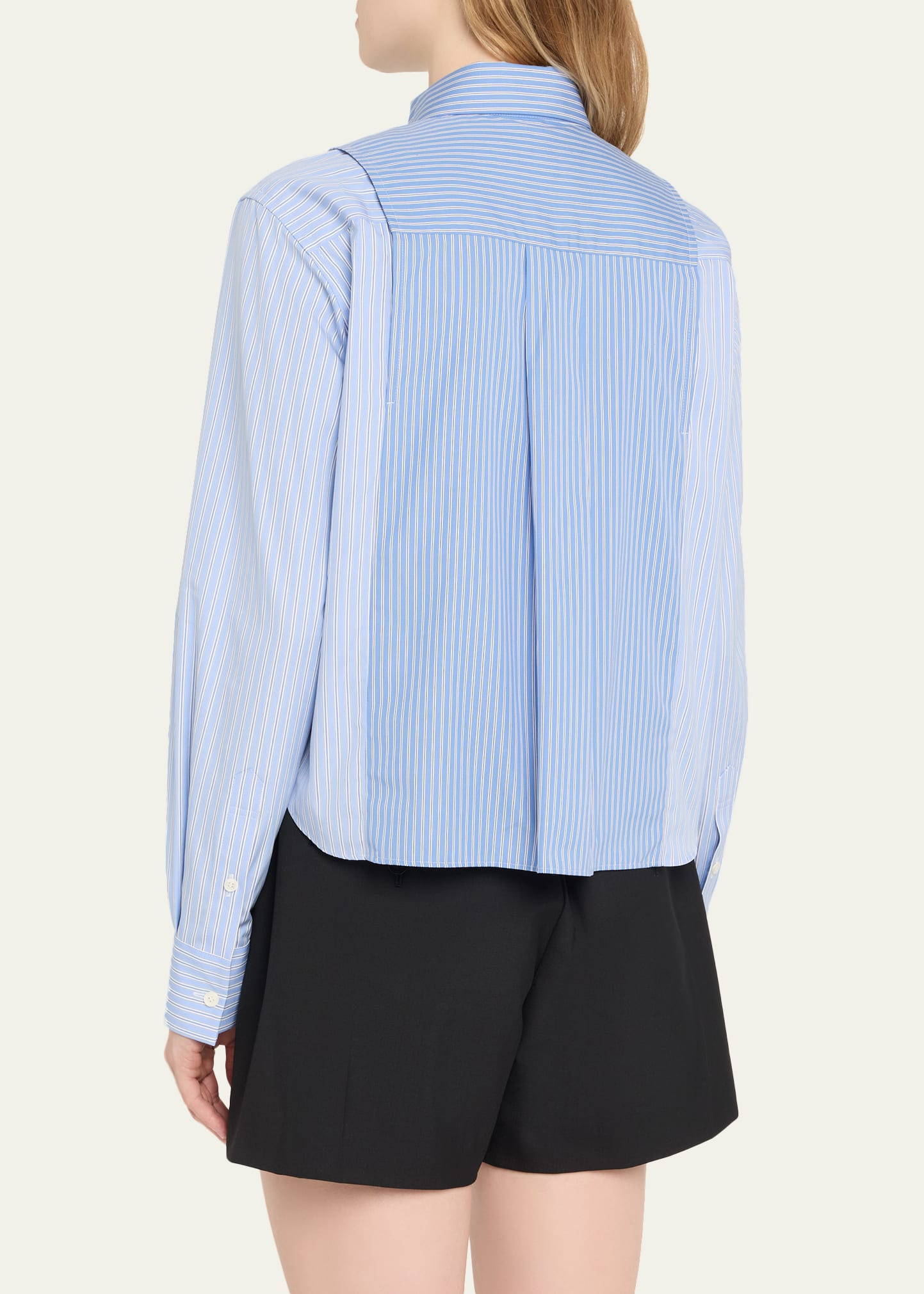 Mixed Stripe Poplin Button-Down Shirt - 3