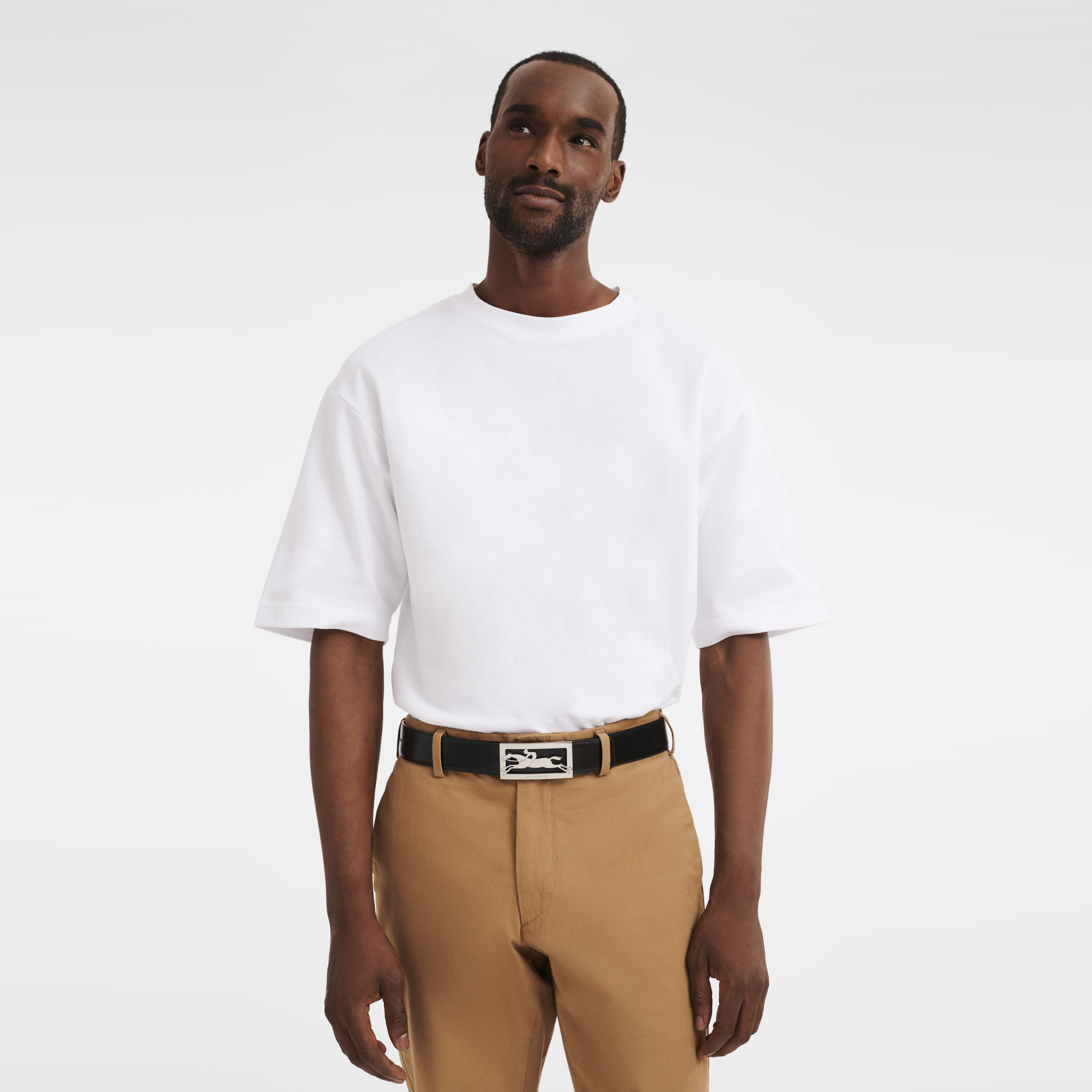 Delta Box Men's belt Black/Mocha - Leather - 4