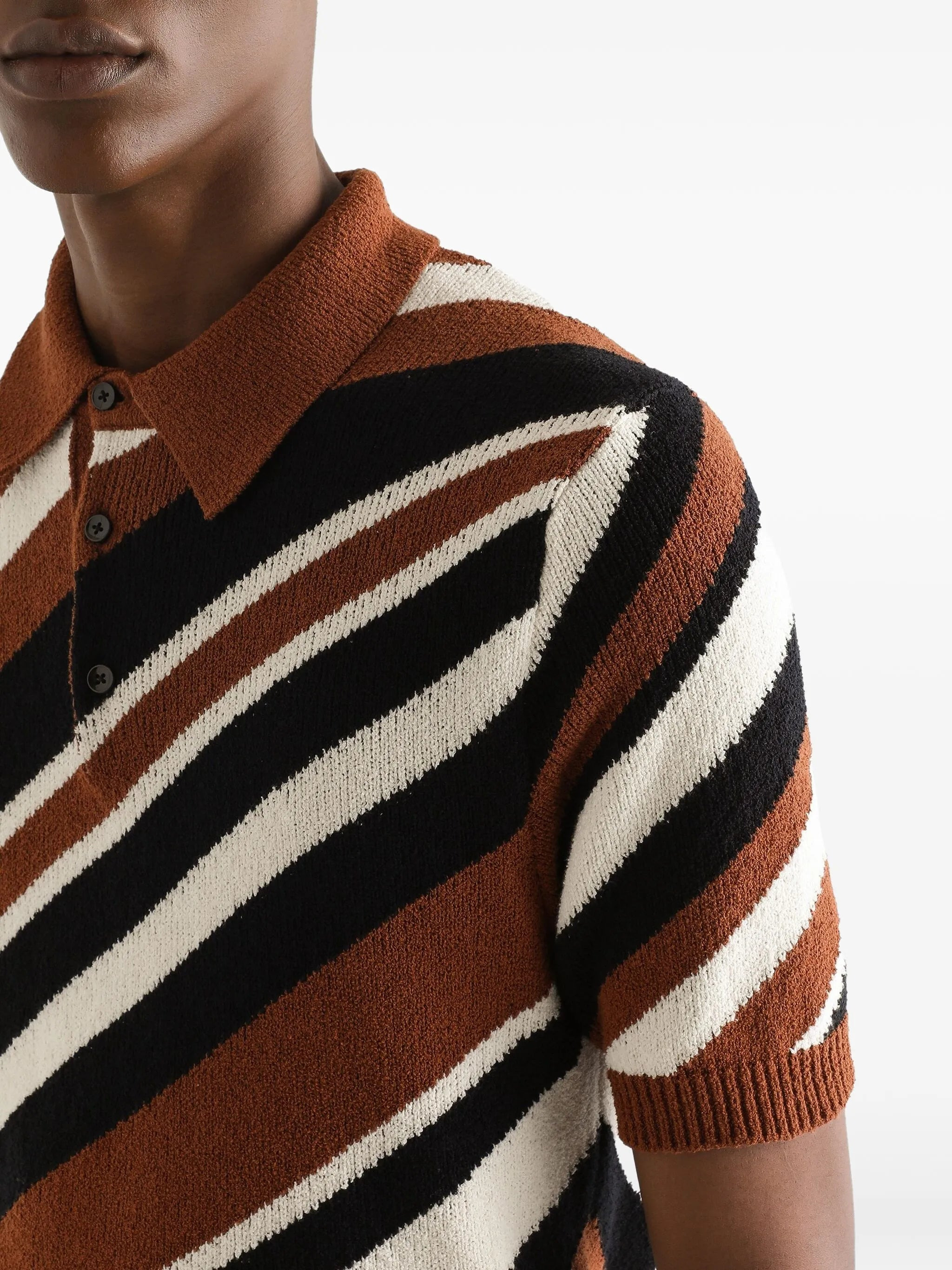 knitted polo shirt - 5