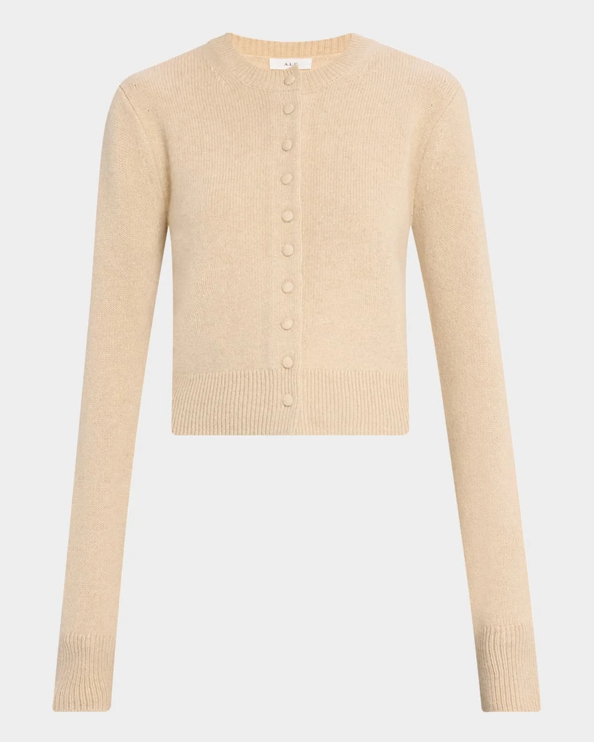 Skyler Cashmere Crewneck Cardigan - 1