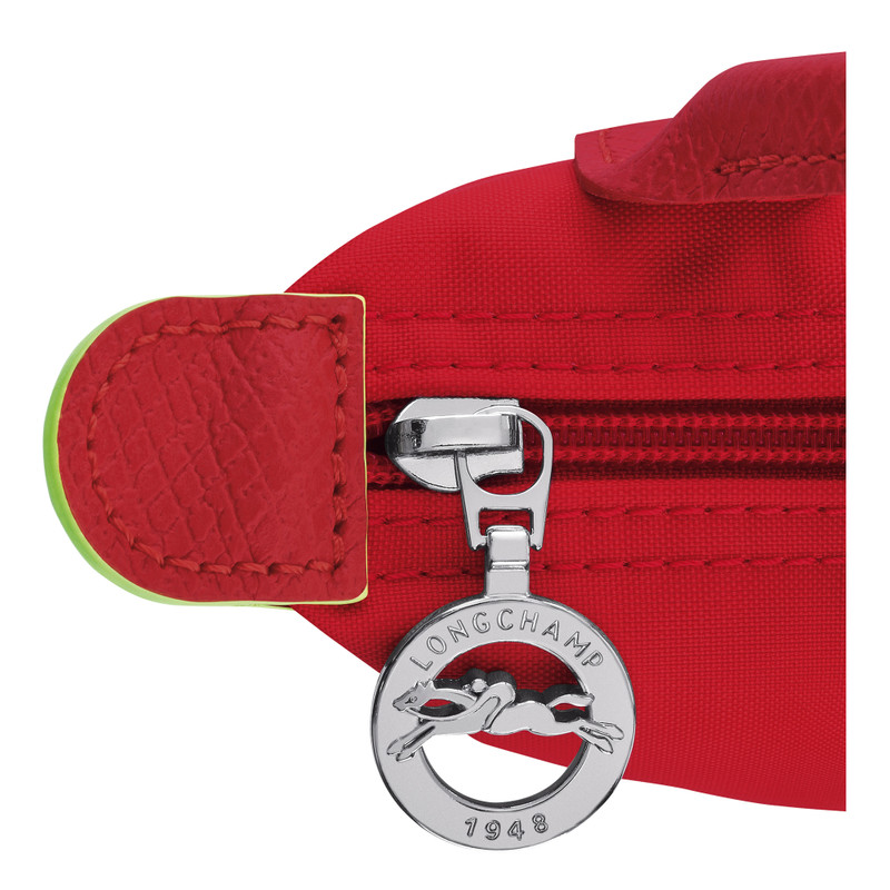 Le Pliage Green Pouch with handle Tomato - Recycled canvas 4