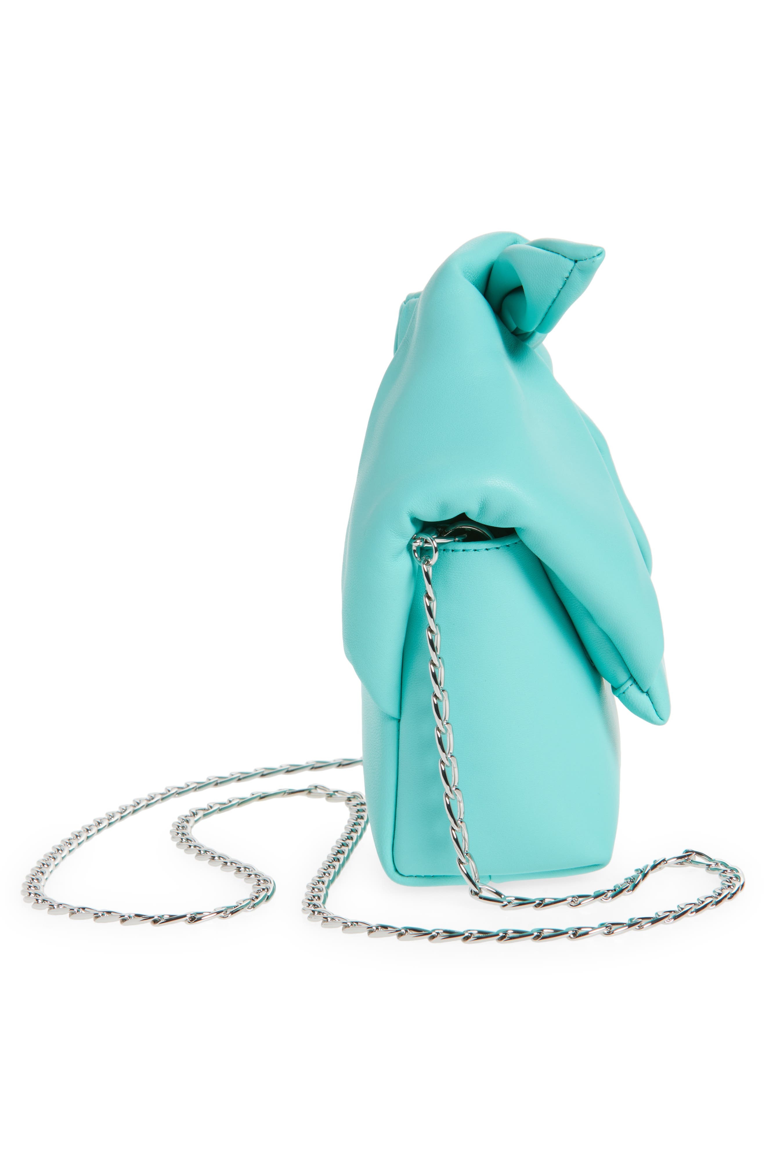 JW Anderson Small Twister Leather Crossbody Bag in Aqua at Nordstrom - 6