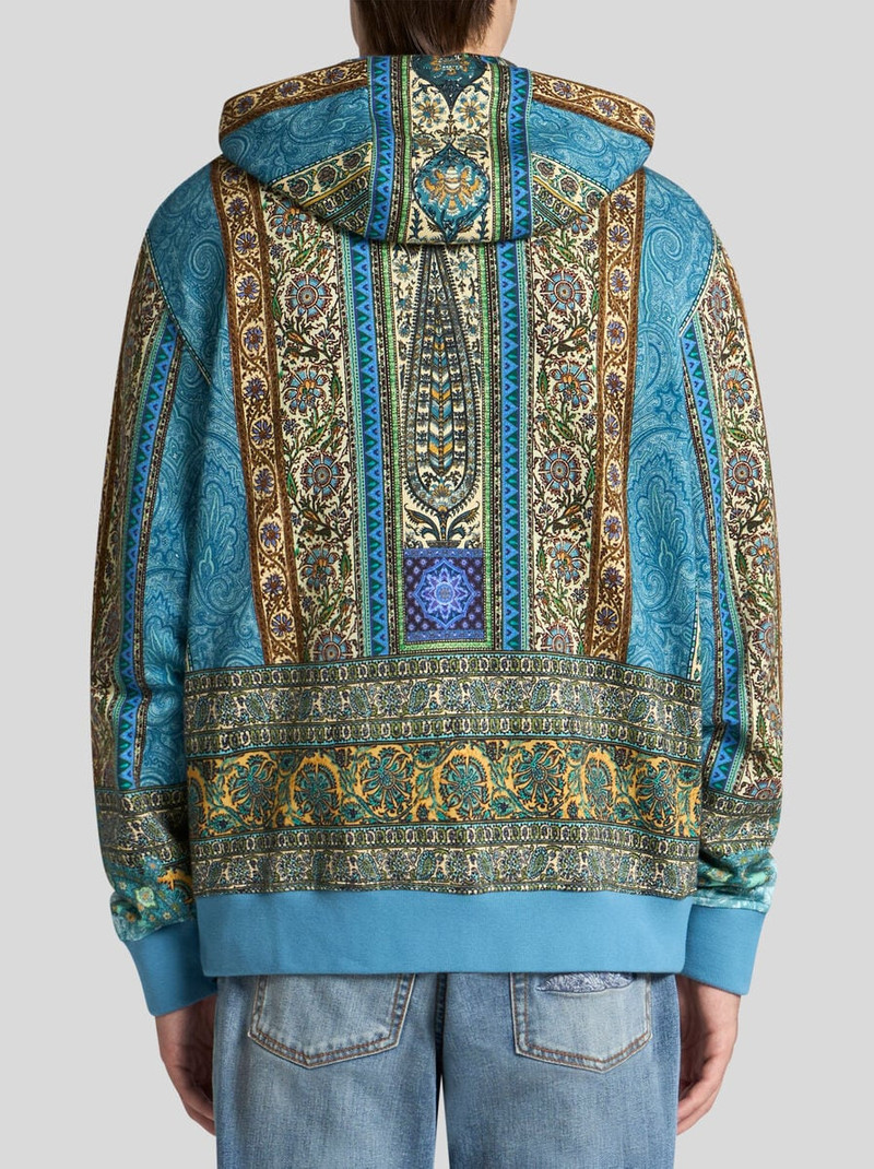 MULTI-PATTERNED HOODED SWEATSHIRT 4