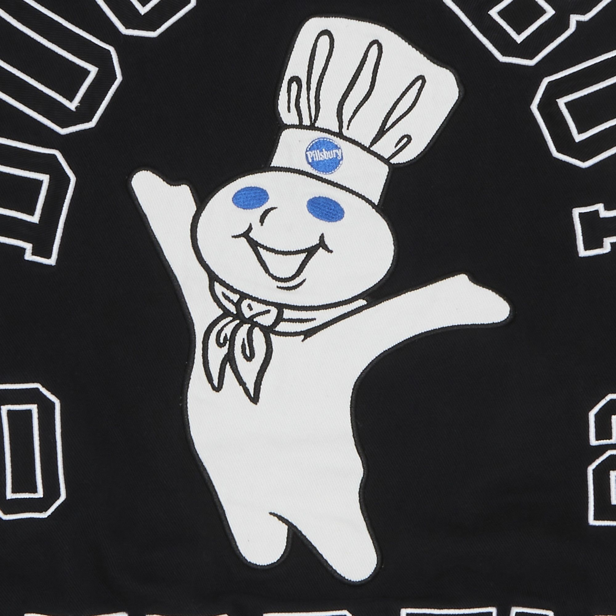 Supreme x Mitchell & Ness Doughboy Twill Varsity Jacket 'Black' - 3