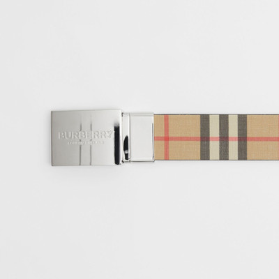 Burberry Reversible Plaque Buckle Vintage Check Belt outlook