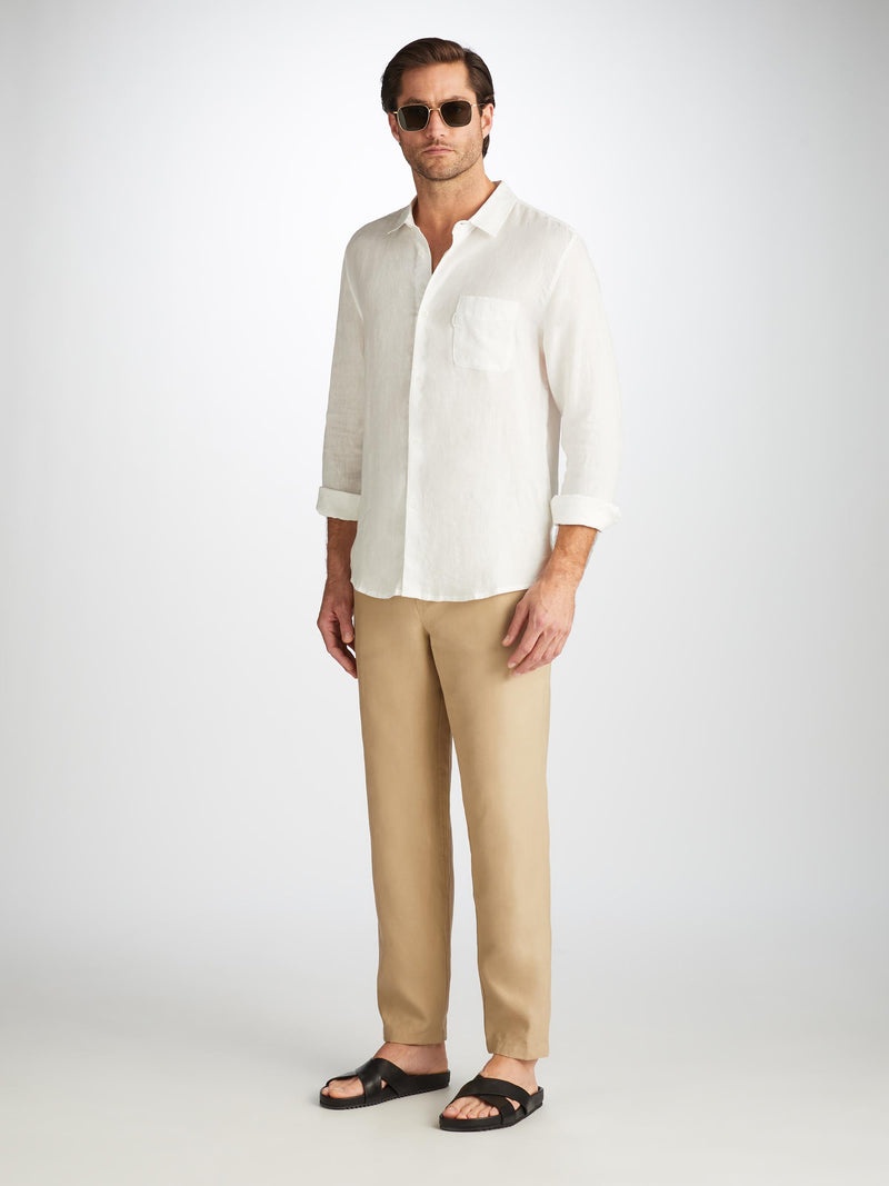 Men's Trousers Sydney Linen Sand - 3