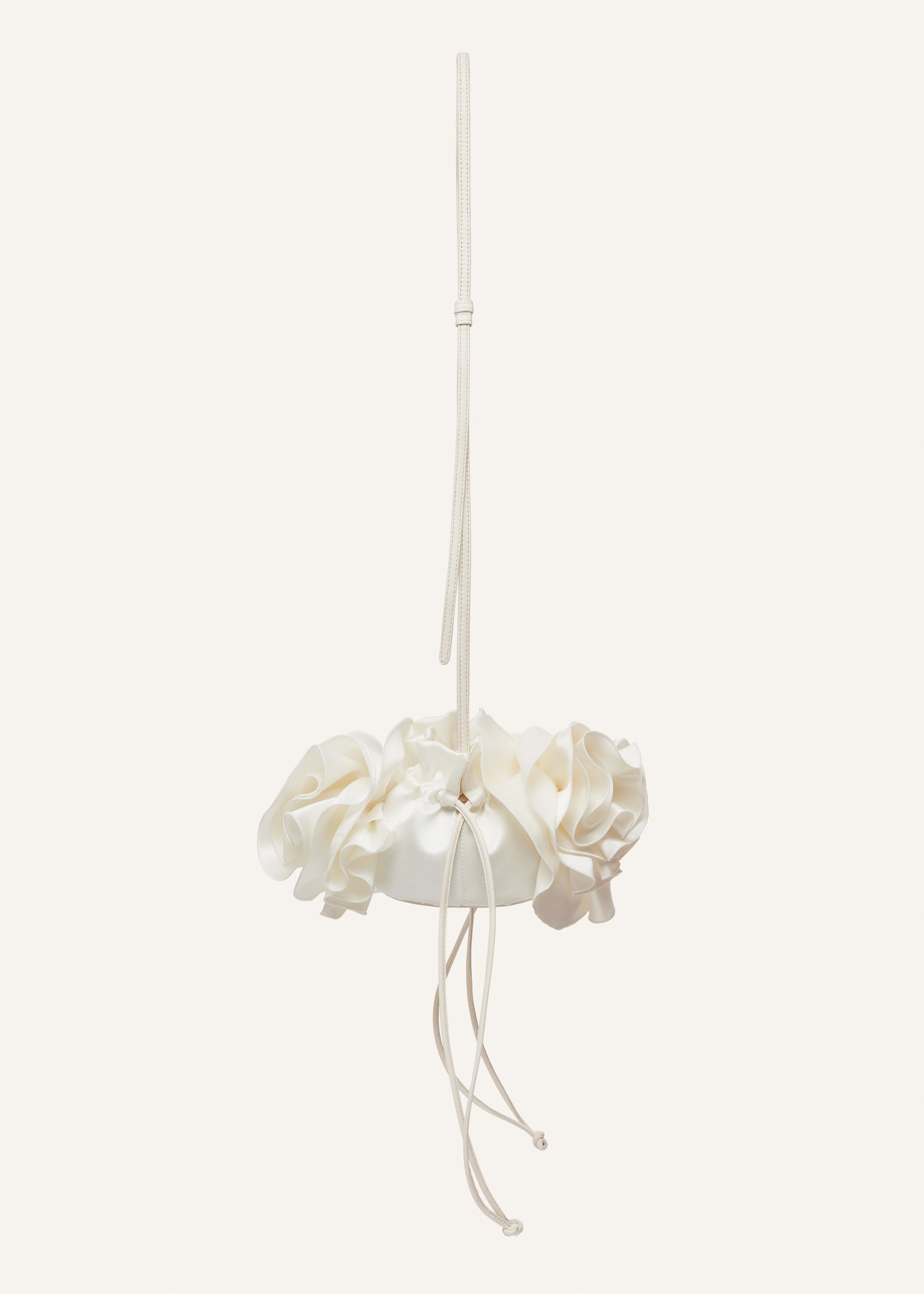 Magda bag in cream satin - 2
