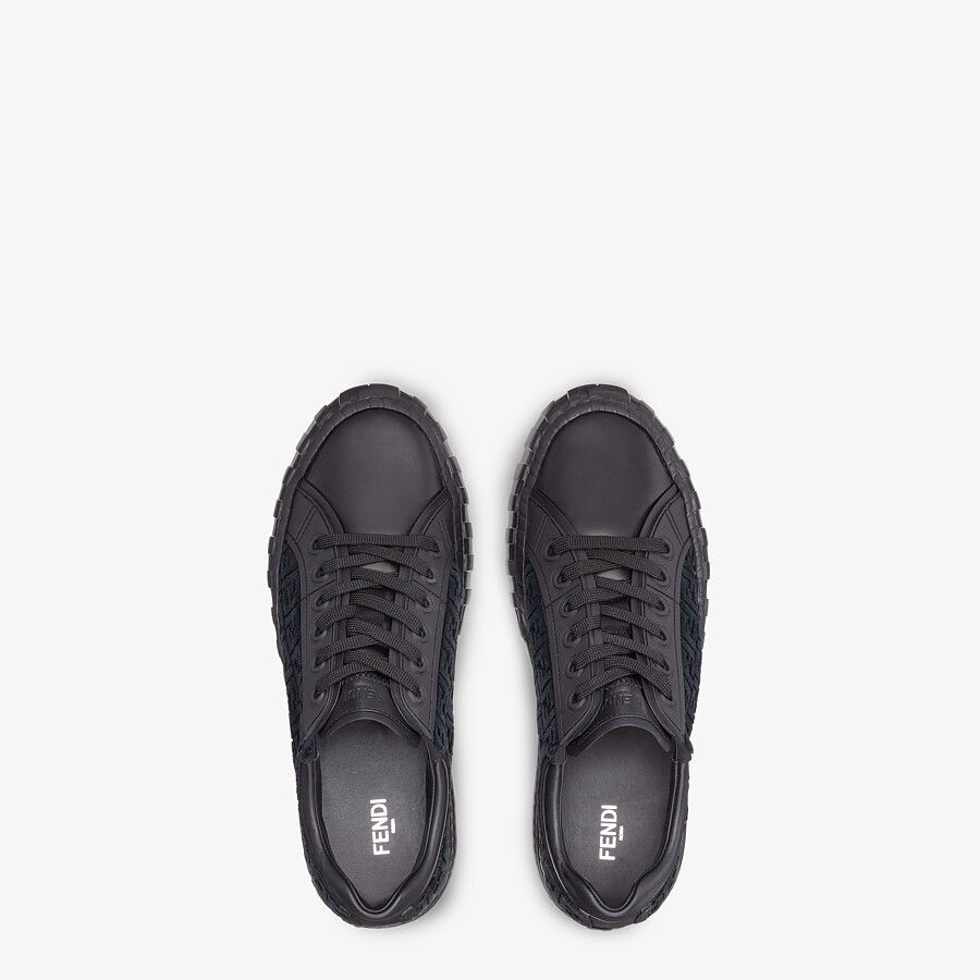 Black fabric low-tops - 4