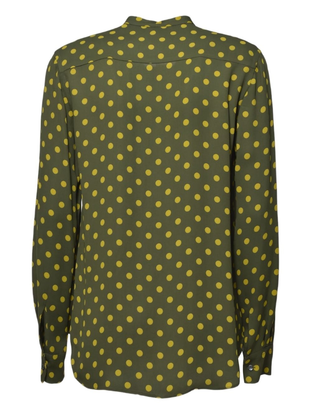 polka dot-print ruffled blouse - 2