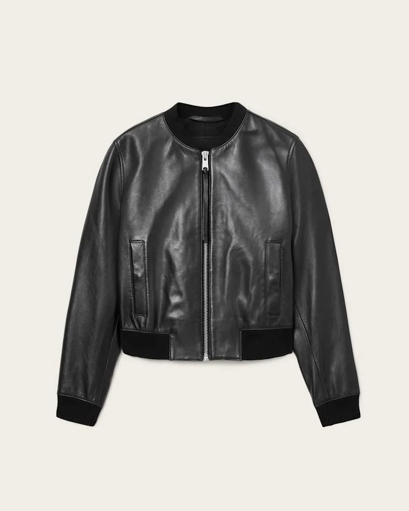 ORTEN LEATHER BOMBER JACKET - 1