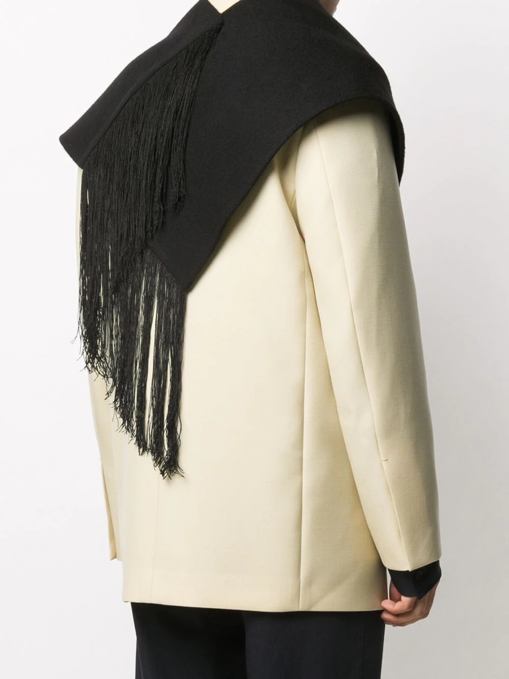 fringed oversized scarf - 4