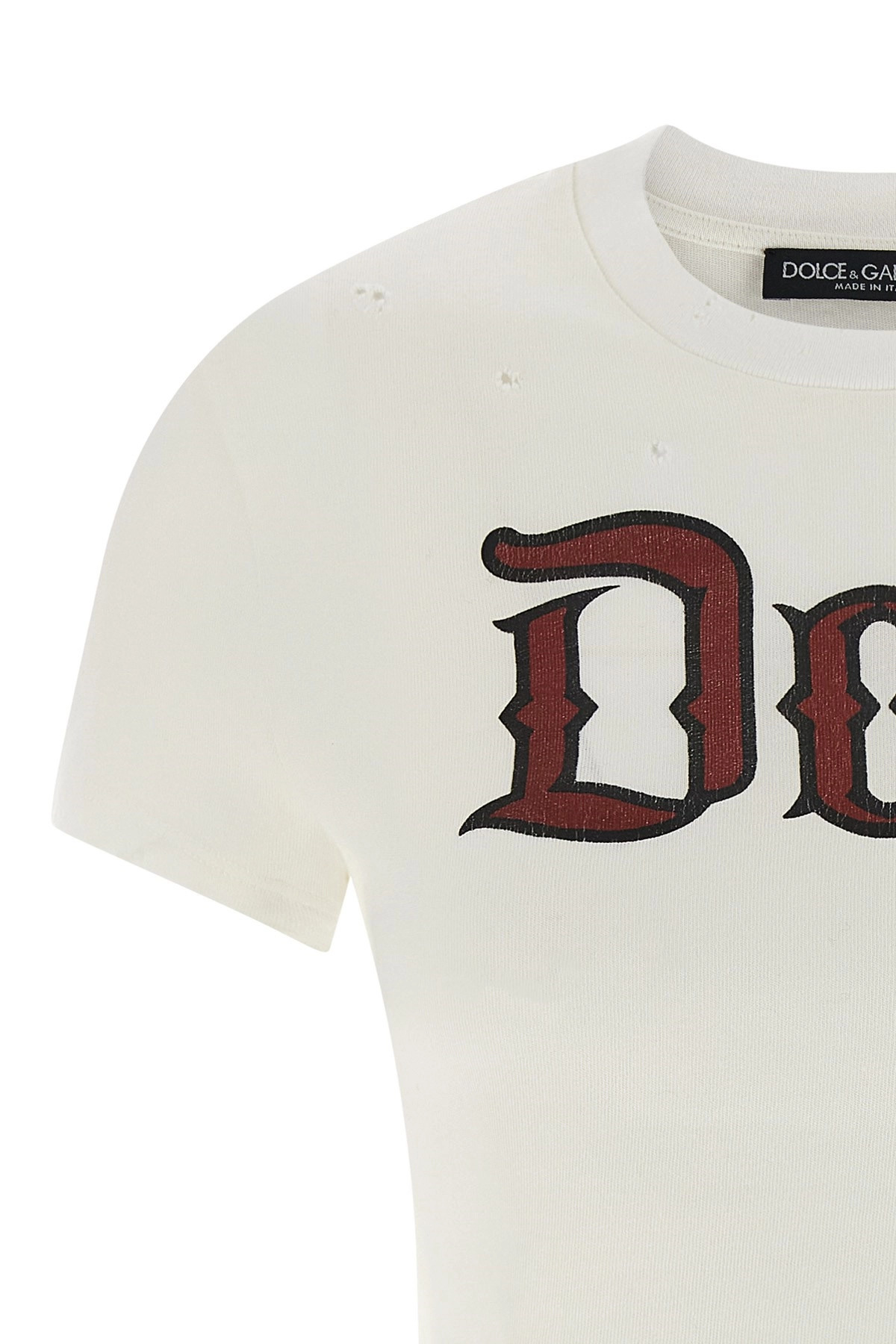 Used effect cotton t-shirt - 4