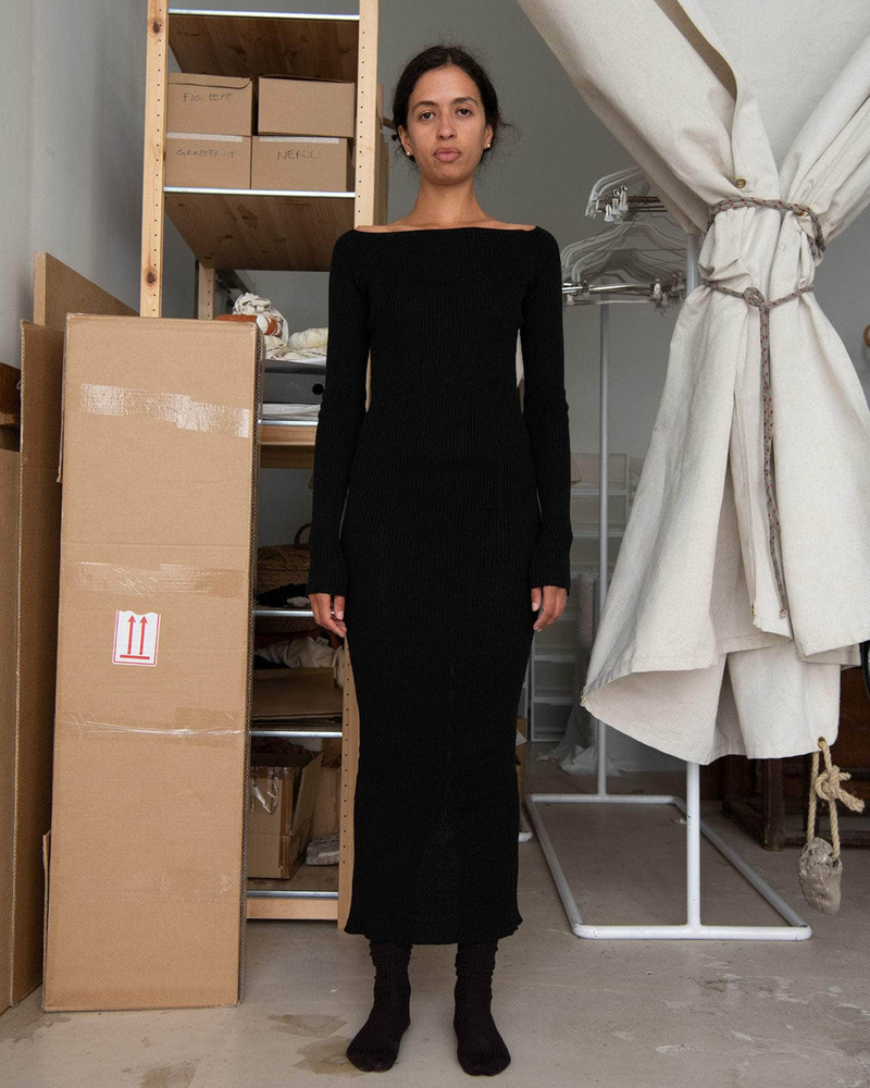 BASERANGE Dande Dress - Linen Cotton Rib outlook