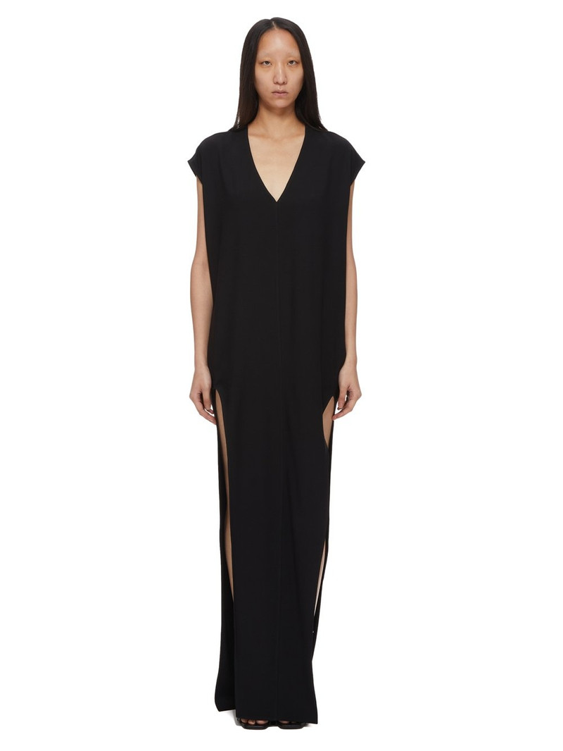 V-neck floor-length dress - 1