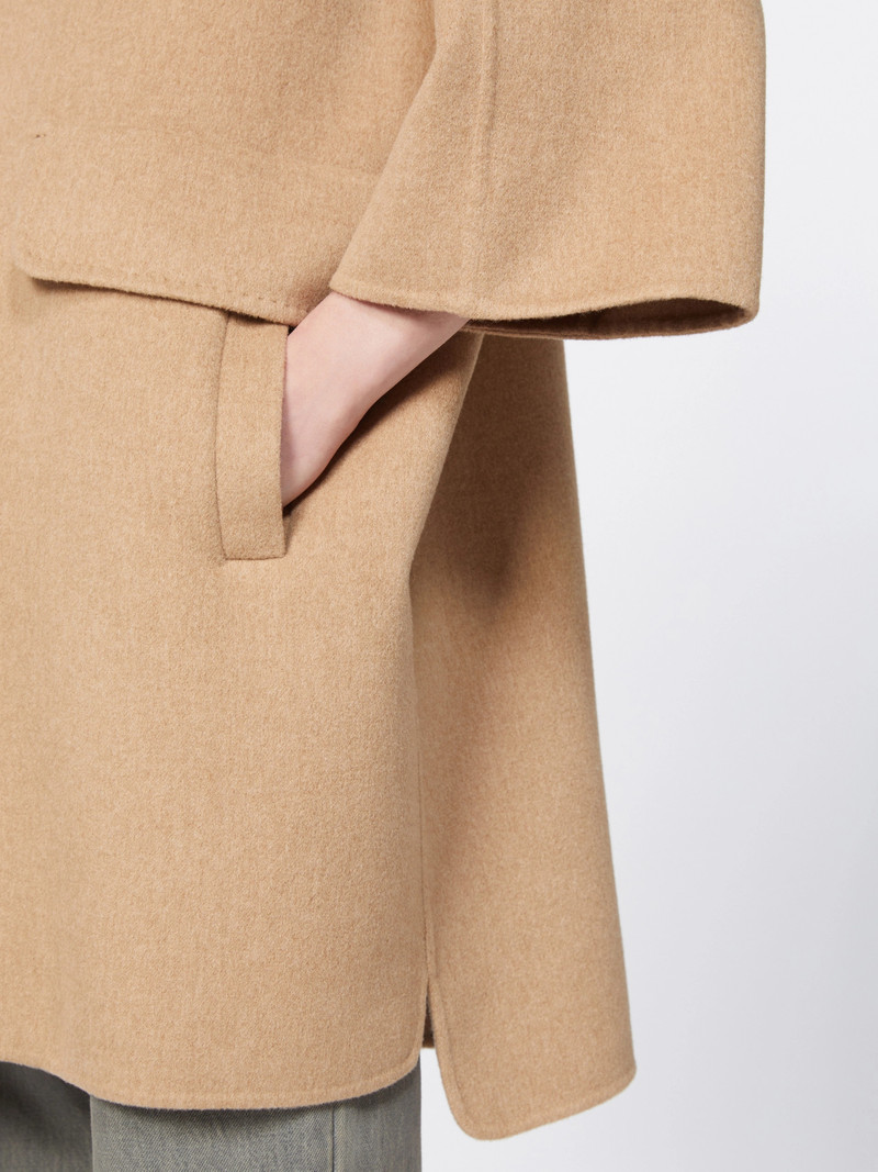 FERIALE Camel broadcloth coat - HAZELNUT BROWN 5