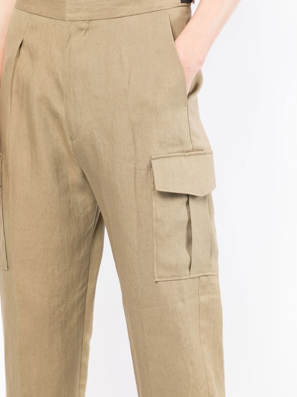 straight-leg cargo trousers - 5