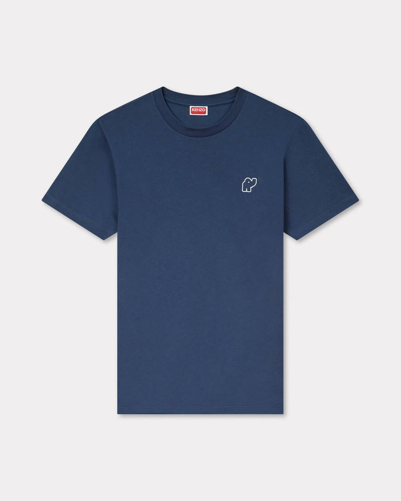 'KENZO Elephant Logo' embroidered slim T-shirt 1