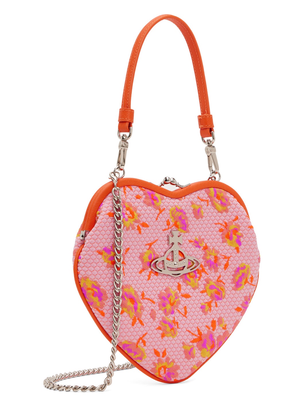 Vivienne Westwood Pink Belle Heart Frame Bag