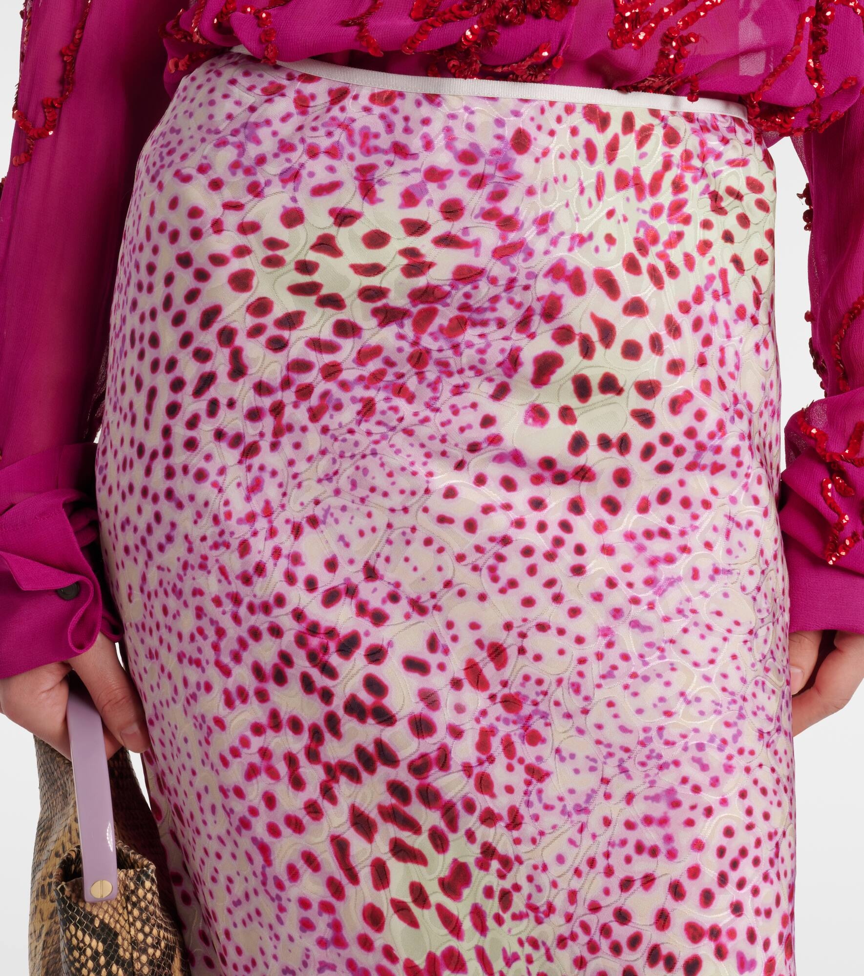 Printed midi skirt - 4