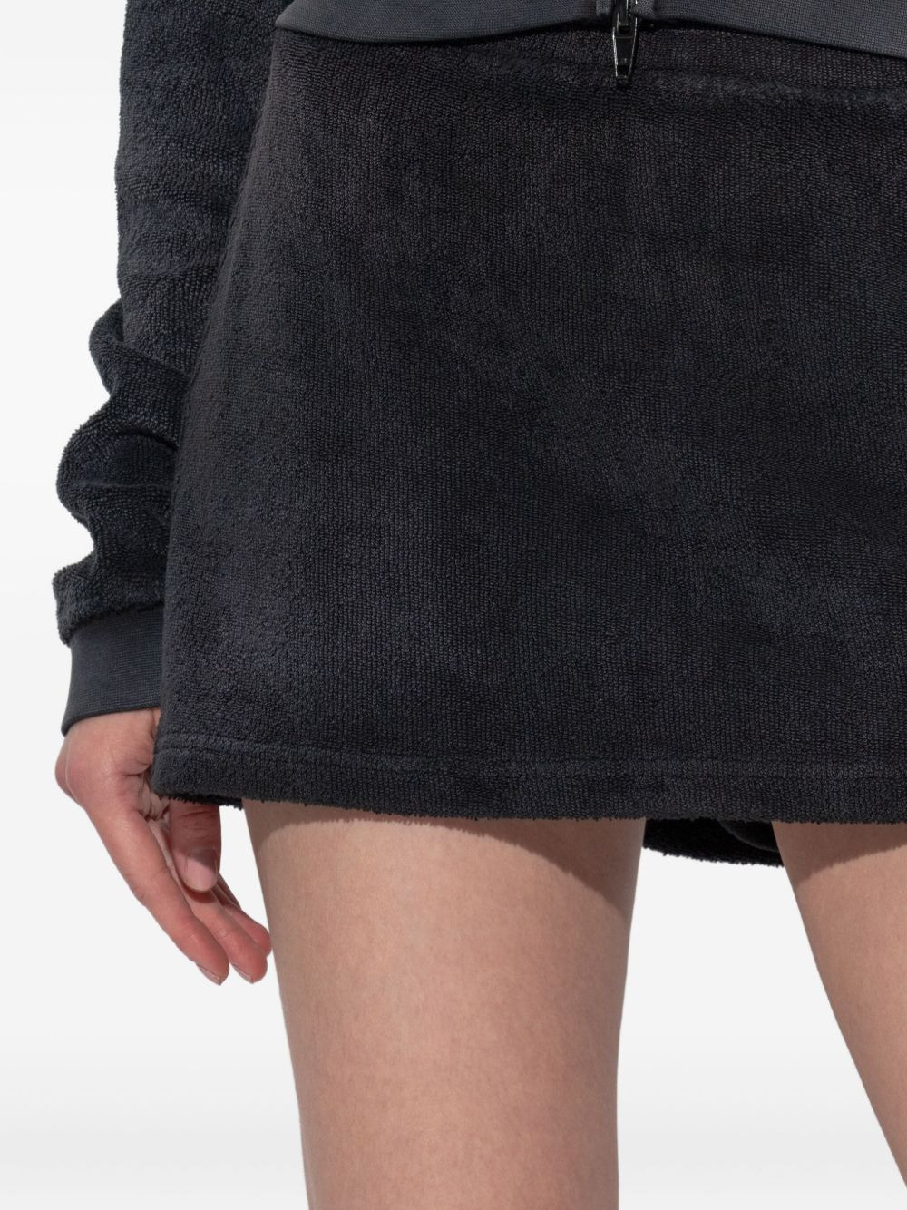 embroidered cotton mini skirt - 5