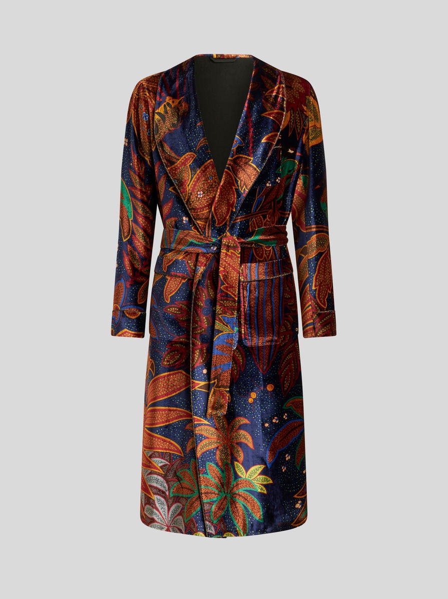 PRINTED ROBE COAT - 1