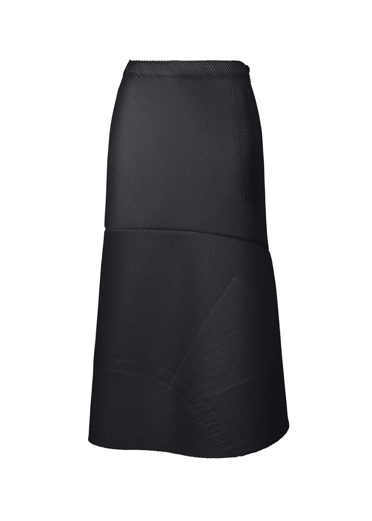 LEATHER LIKE PLEATS SKIRT - 1