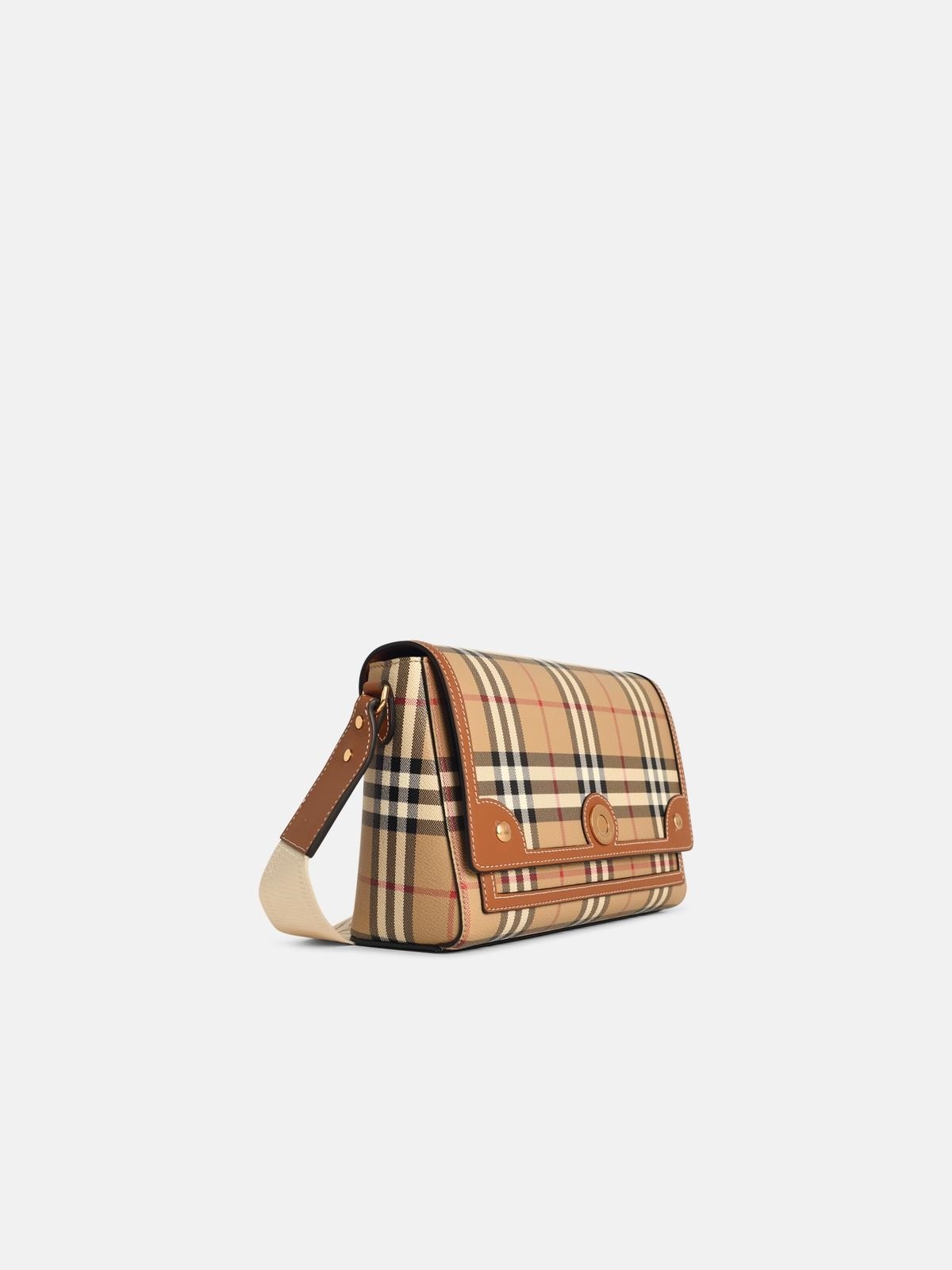 'NOTE' CROSSBODY BAG IN BRIAR BROWN COTTON BLEND - 2