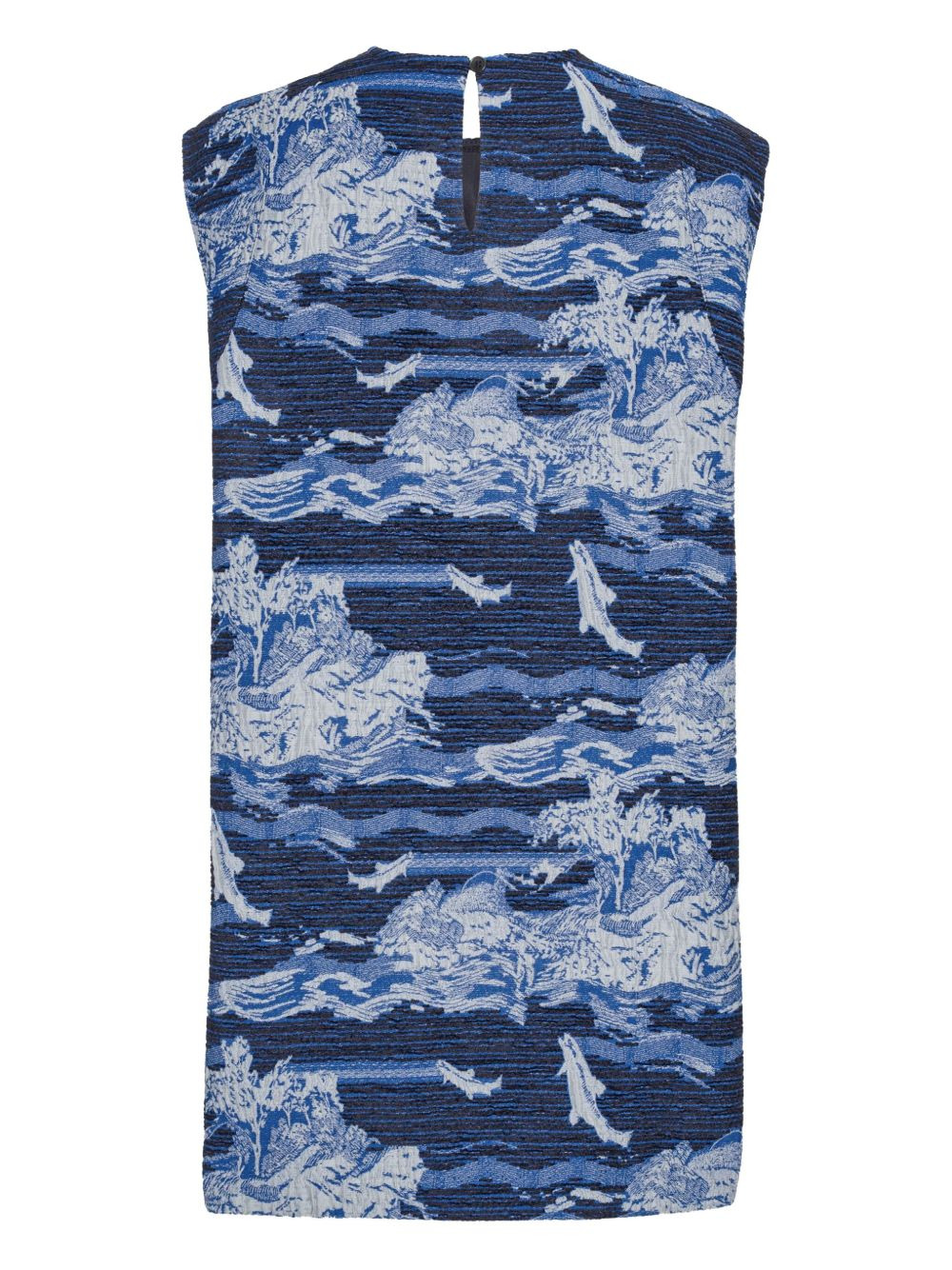 seascape sleeveless day dress - 2