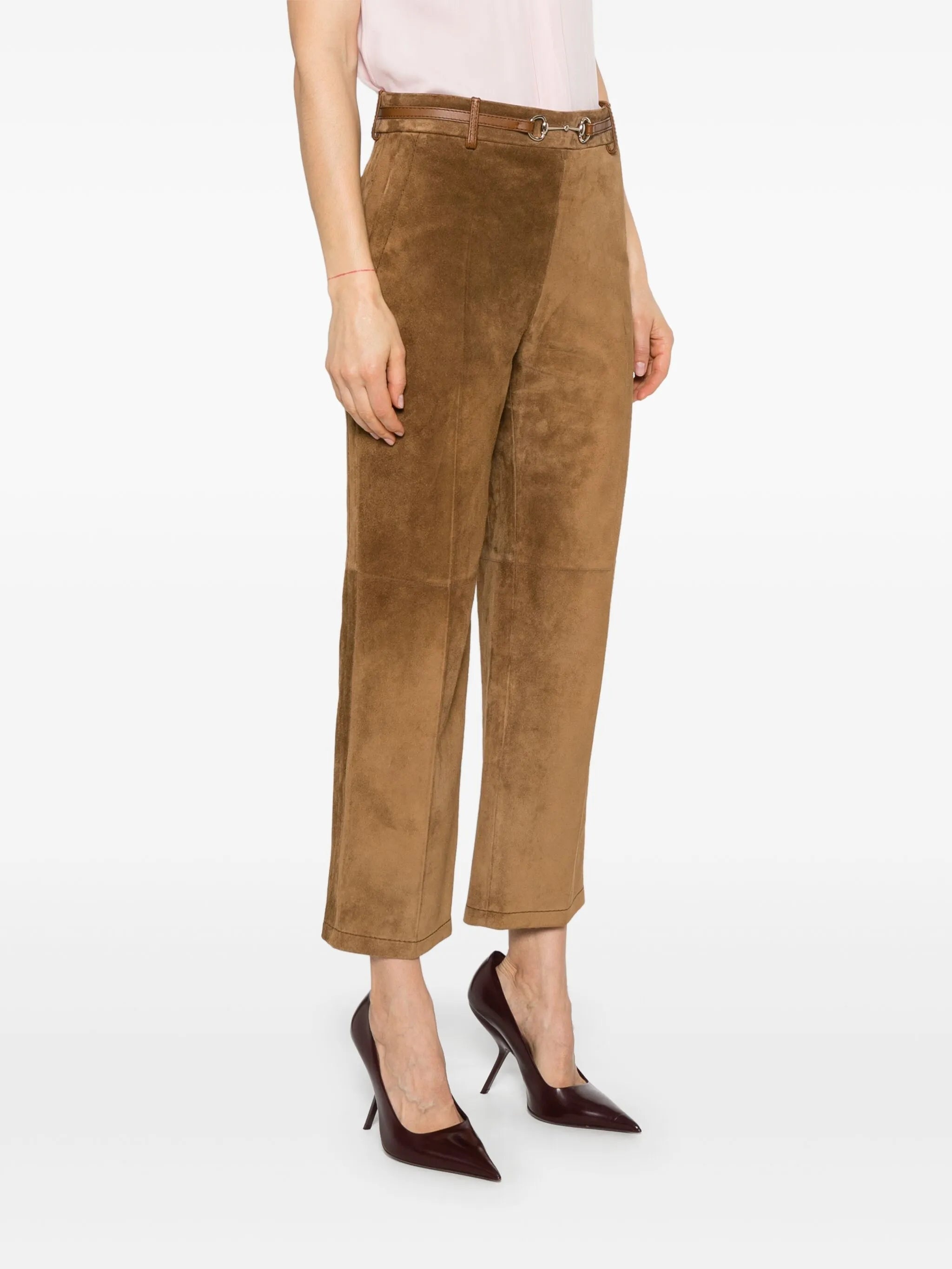 Horsebit-detail Trousers - 3