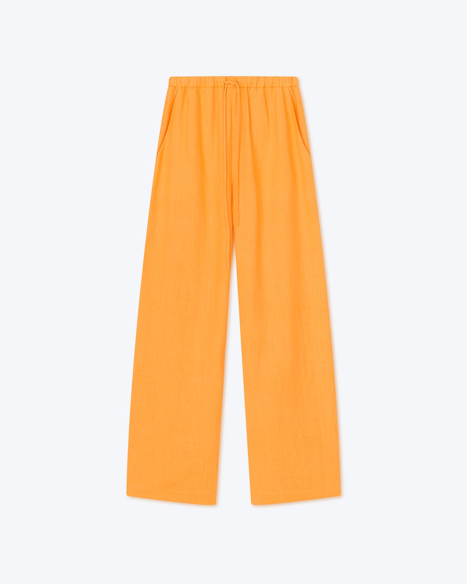 POLYKA - Linen pants - Orange - 1