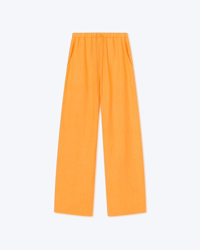POLYKA - Linen pants - Orange 1