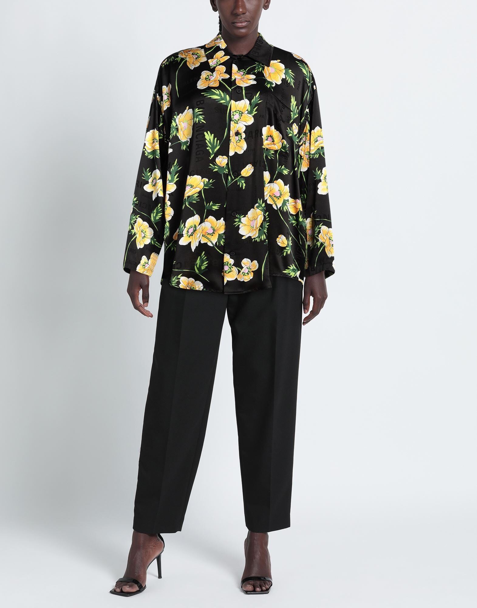Black Women's Floral Shirts & Blouses - 2