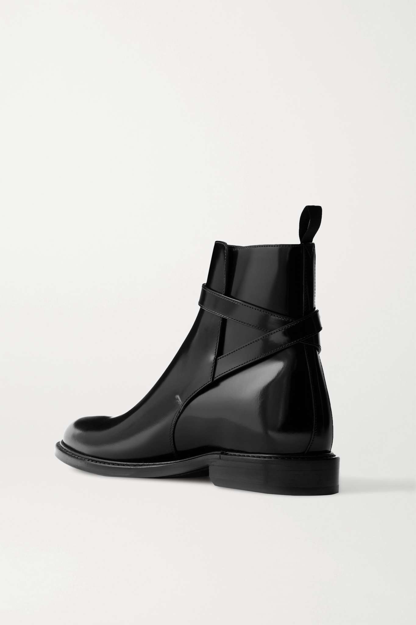 Army glossed-leather ankle boots - 3